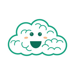 cloud weather symbol icon vector illustration graphic design