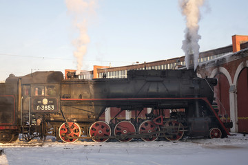 Old steam locomotive
