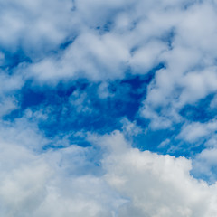 White cloud with Blue sky