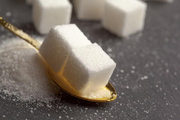 background of sugar cubes