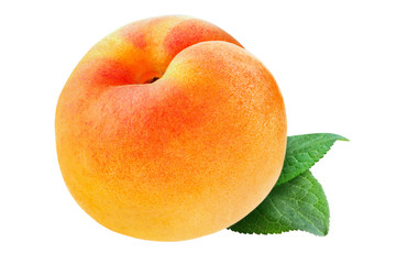 peach isolated on white background
