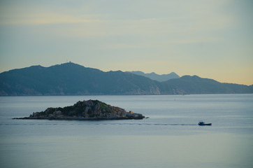 Cam Ranh peninsula in morning