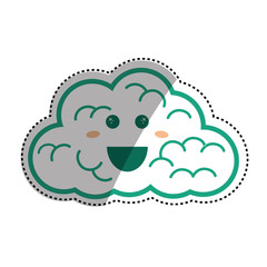 cloud weather symbol icon vector illustration graphic design