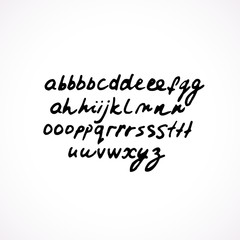 Hand drawn grunge font