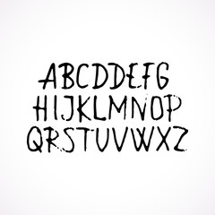Hand drawn grunge font