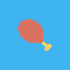 chicken thighs icon. flat design