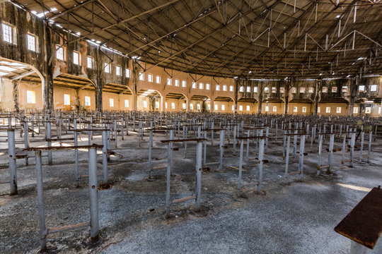 Interior Of Derelict Prison, Presidio Modelo, Cuba, South America 