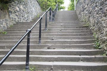 Stairs at Calton Hill, Edinburgh, Scotland