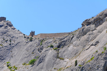 Fortress in Sudak on the Crimean peninsula