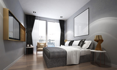 the interior of bedroom design