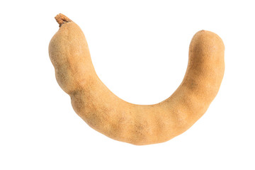 Tamarind isolated on white background, clipping path included