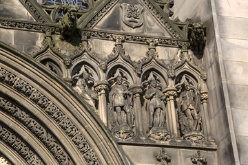 Facade of St Giles Cathedral Church; Royal Mile; Lawnmarket; Edinburgh