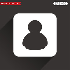 User icon. Button with user icon. Modern UI vector.