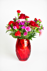 Red flowers bouquet