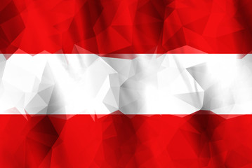 Low Poly Austria flag