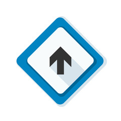 Ahead Up Arrow sign illustration