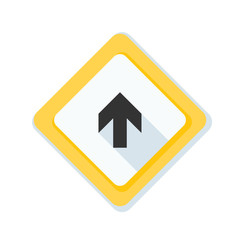 Ahead Up Arrow sign illustration