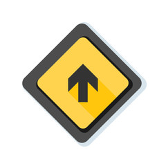 Ahead Up Arrow sign illustration