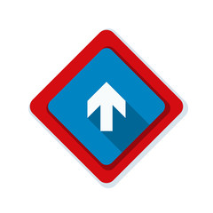 Ahead Up Arrow sign illustration