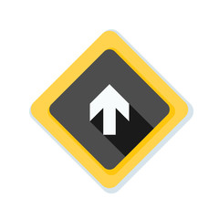Fototapeta premium Ahead Up Arrow sign illustration