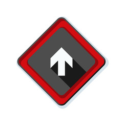 Ahead Up Arrow sign illustration