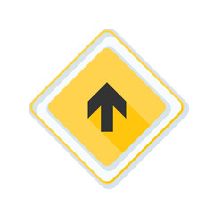Ahead Up Arrow sign illustration