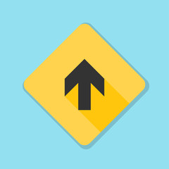 Ahead Up Arrow sign illustration