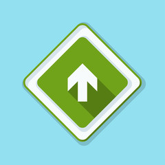 Ahead Up Arrow sign illustration