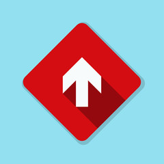 Ahead Up Arrow sign illustration