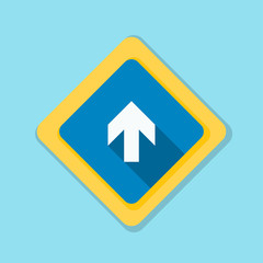 Fototapeta premium Ahead Up Arrow sign illustration