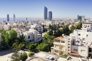 Amman skyline - obrazy, fototapety, plakaty