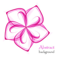Logo with pink flower