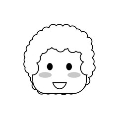 Kid boy face icon vector illustration graphic design