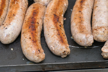 grilled mix sausages