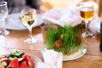 Easter table setting