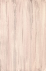 Wood texture watercolor. Hand painting abstract wooden background on paper