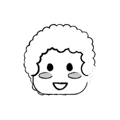 Kid boy face icon vector illustration graphic design