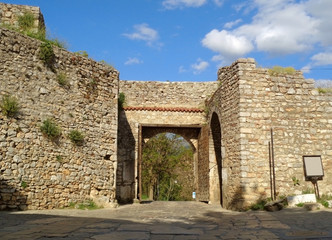 Fototapeta na wymiar Gorna Porta, the upper gate of Ohrid old town, Republic of Macedonia