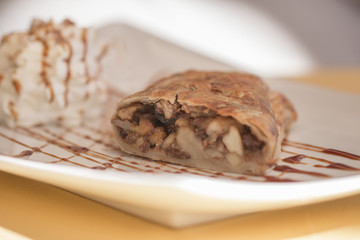 Apple strudel.