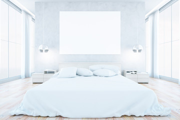 White bedroom interior