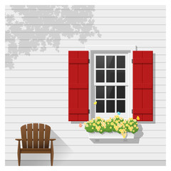 Architectural element Window background , vector ,illustration 