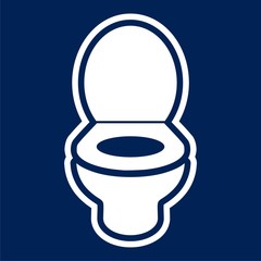 Toilet bowl illustration