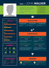 Resume Page Design Illustration
