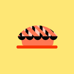 pie vector icon, delicious pie