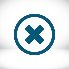 Obraz premium delete icon stock vector illustration flat design