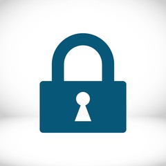 lock icon stock vector illustration flat design
