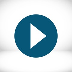 play icon stock vector illustration flat design