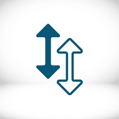 arrow icon stock vector illustration flat design