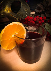 Mulled wine cocktail
