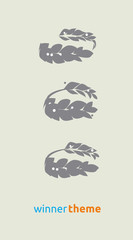 laurel crown logo variants